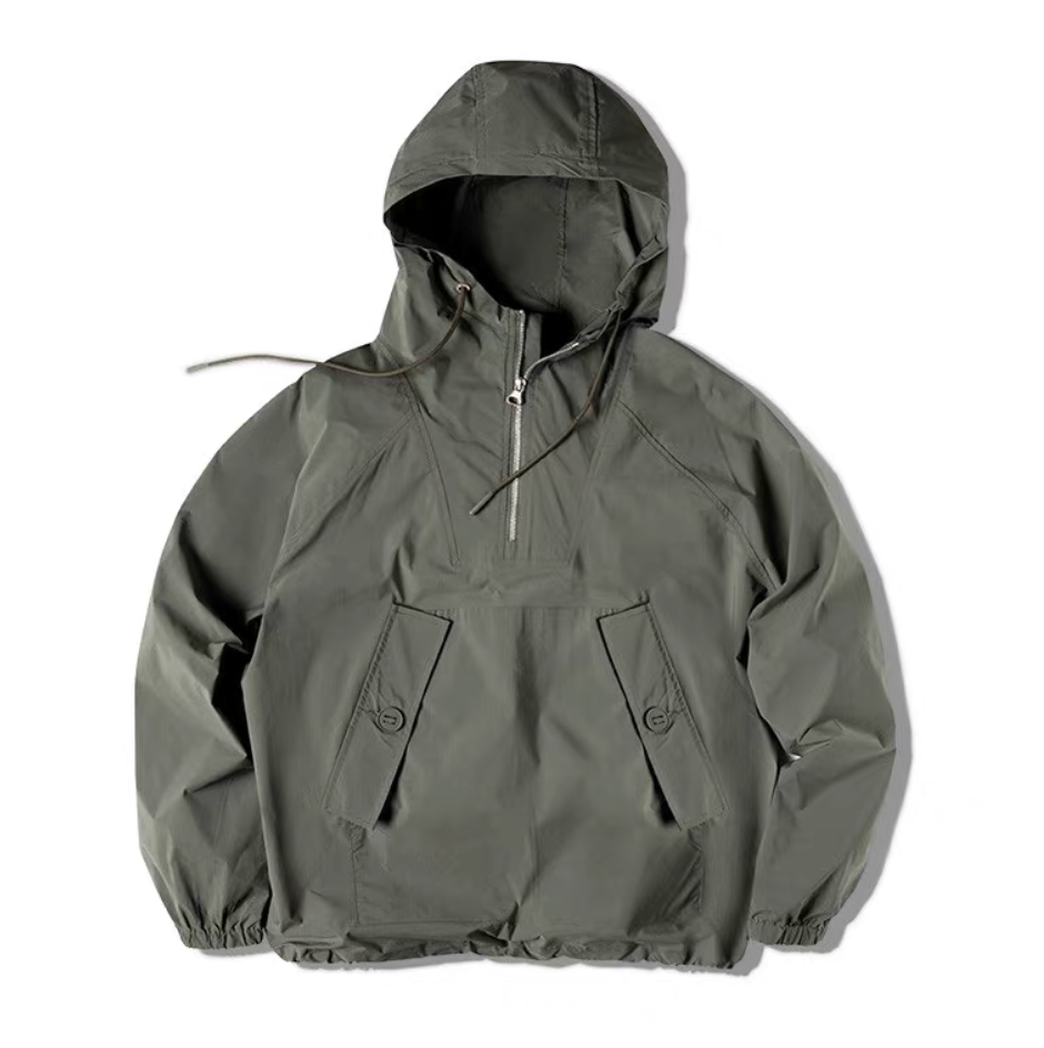 M43 Urban Outdoor Parka flat lay showing hooded pullover design