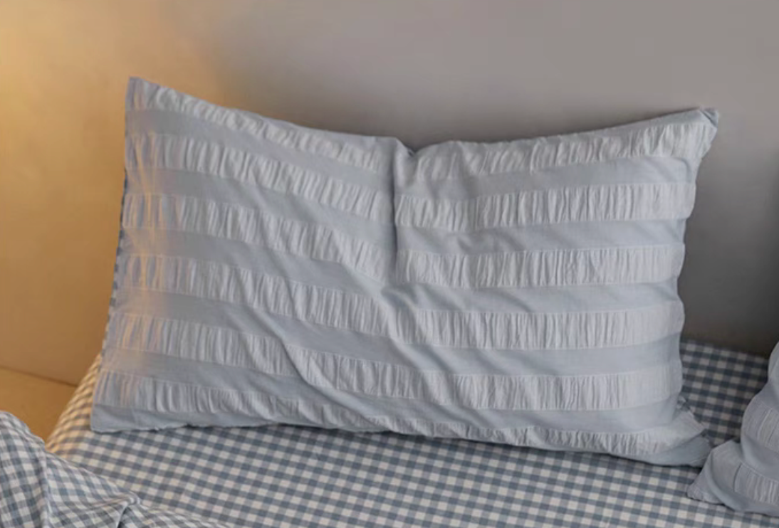 Grid Cotton Duvet, Sheet & Shams Set