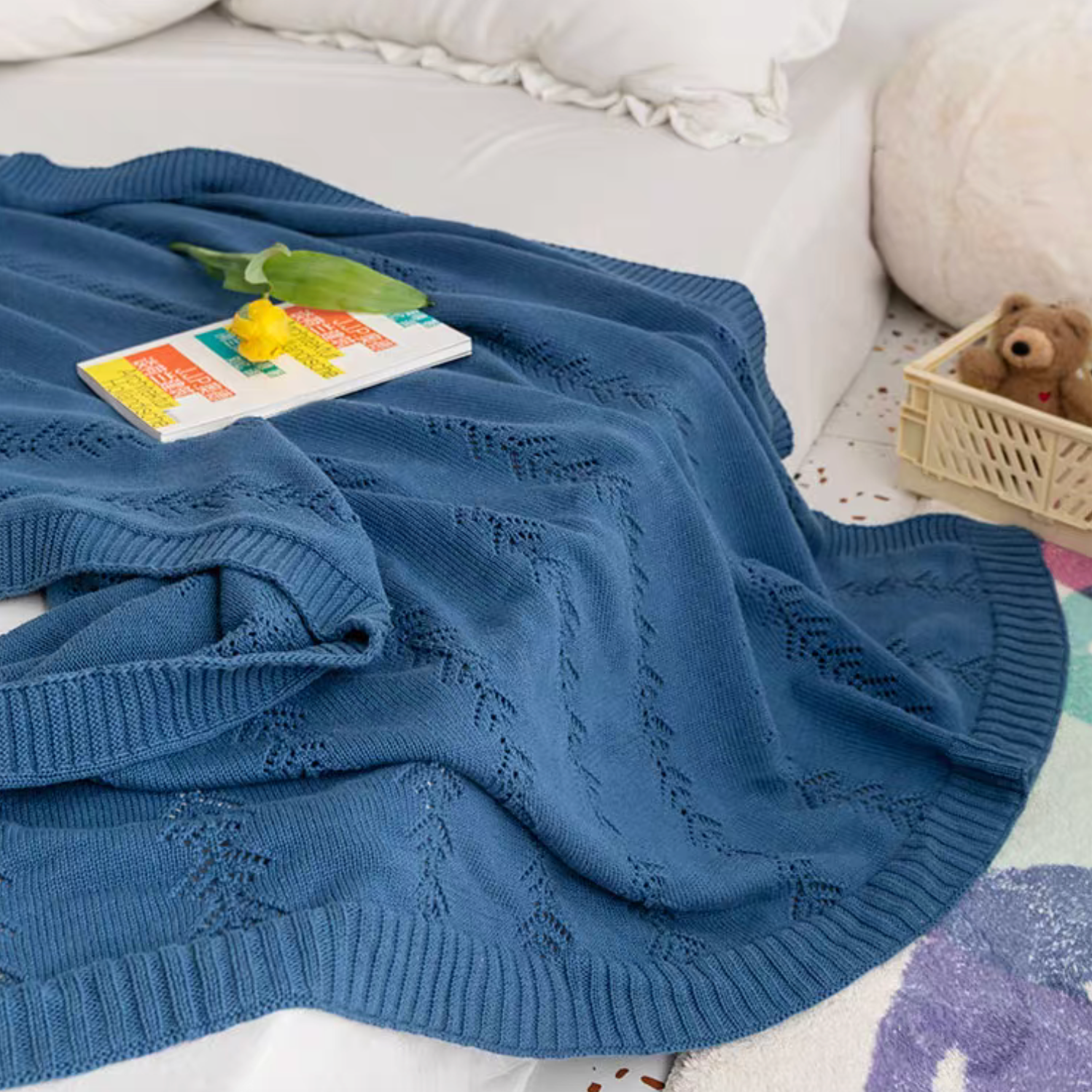 Oversize Knit Throw Blanket