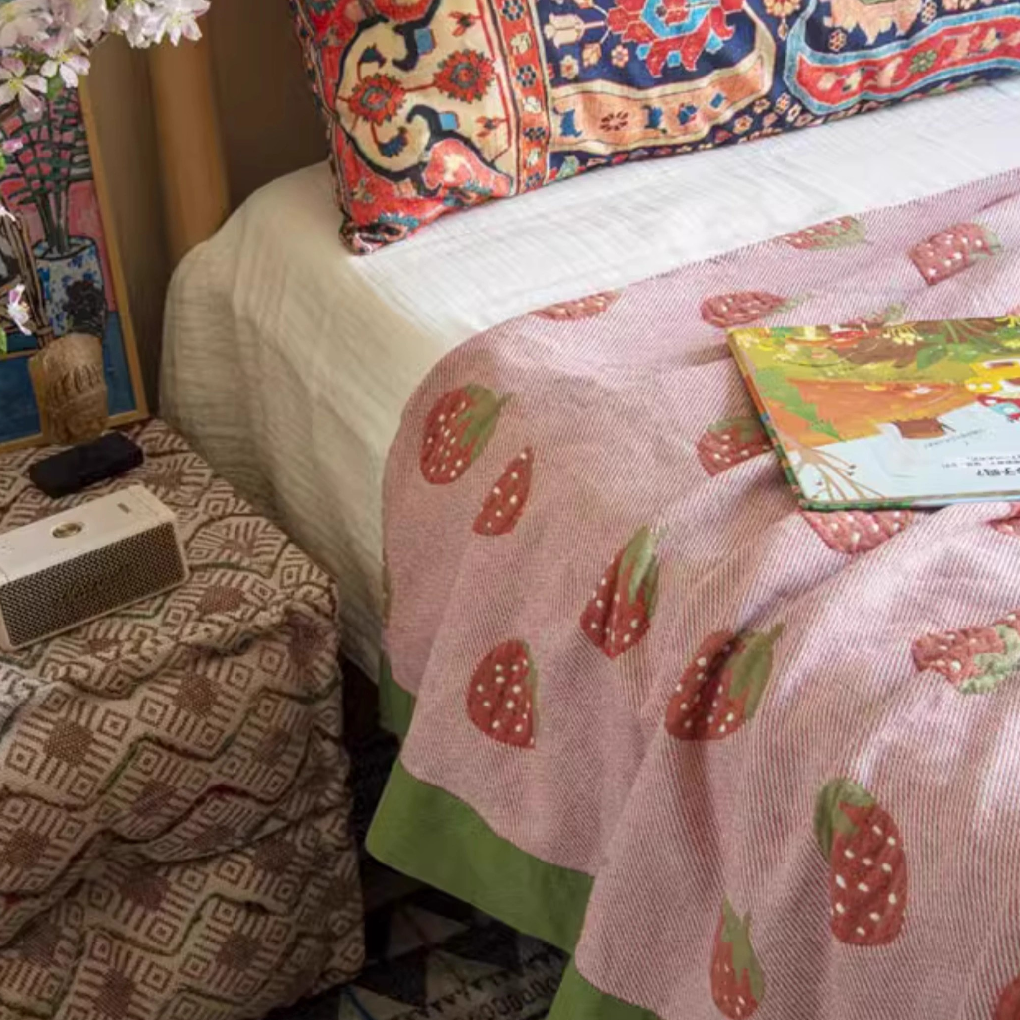 Cartoon Cotton Gauze Quilted Blanket