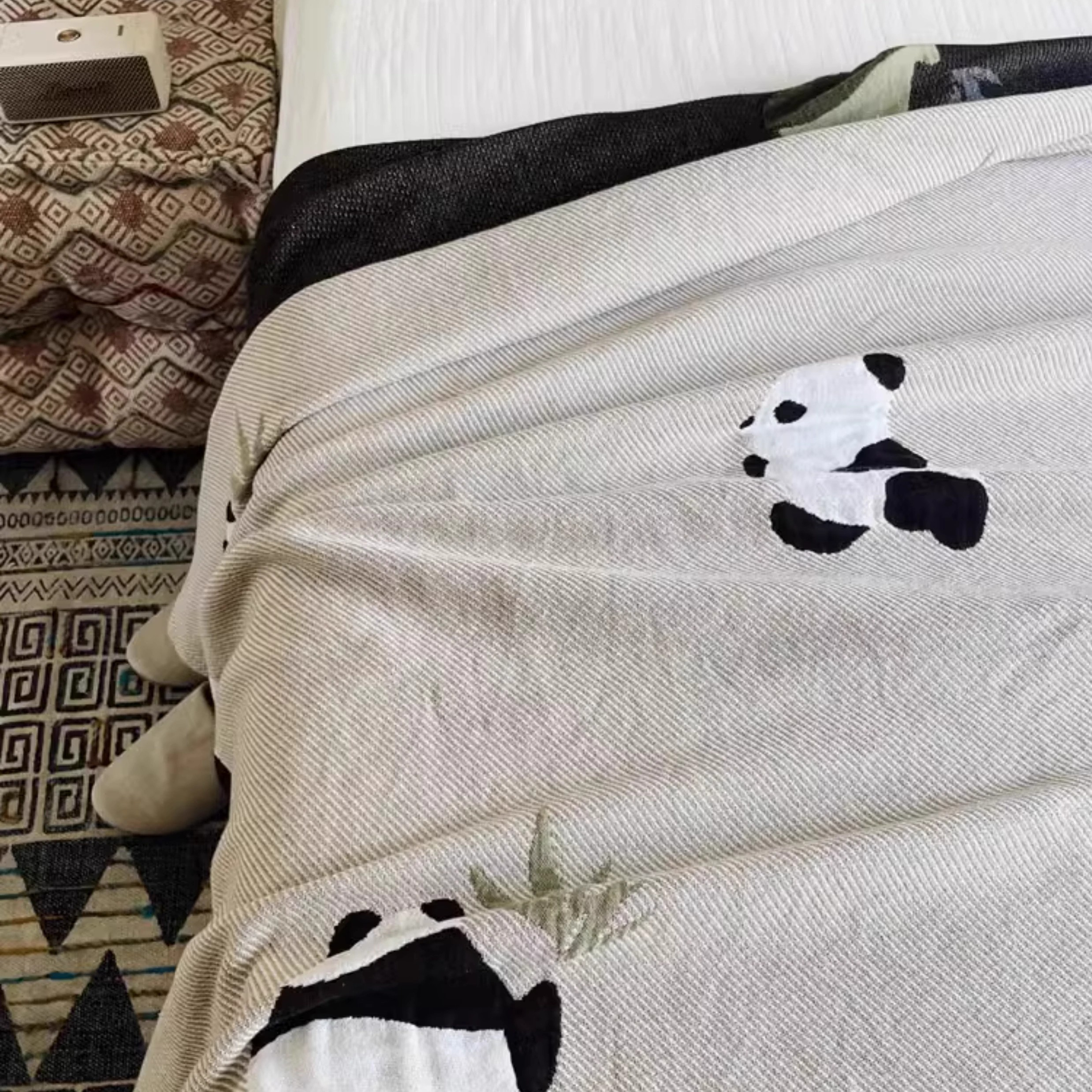 Cartoon Cotton Gauze Quilted Blanket