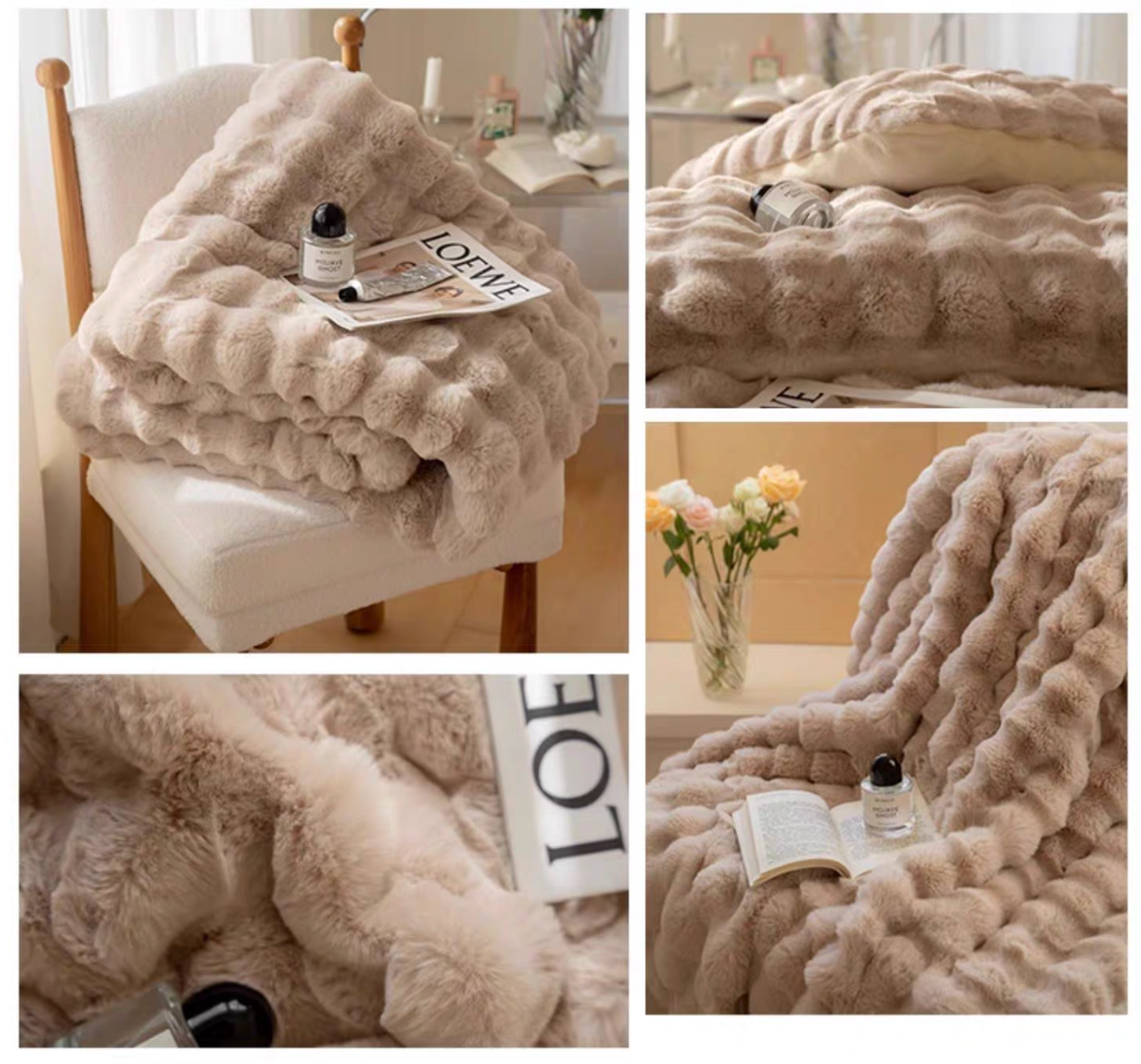 Luxury Plush Faux Fur Blanket