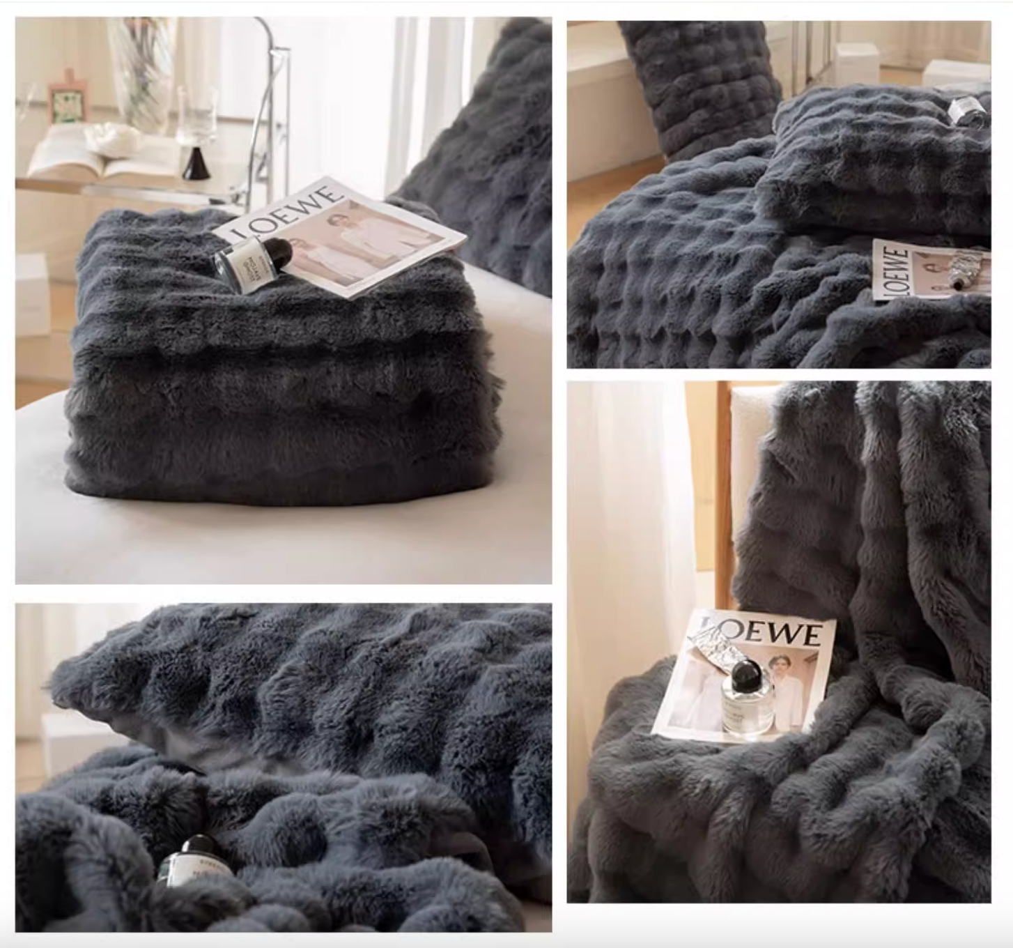 Luxury Plush Faux Fur Blanket