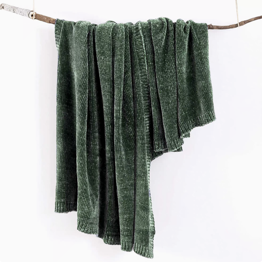 EcoSoft Chenille Knit Throw Blanket