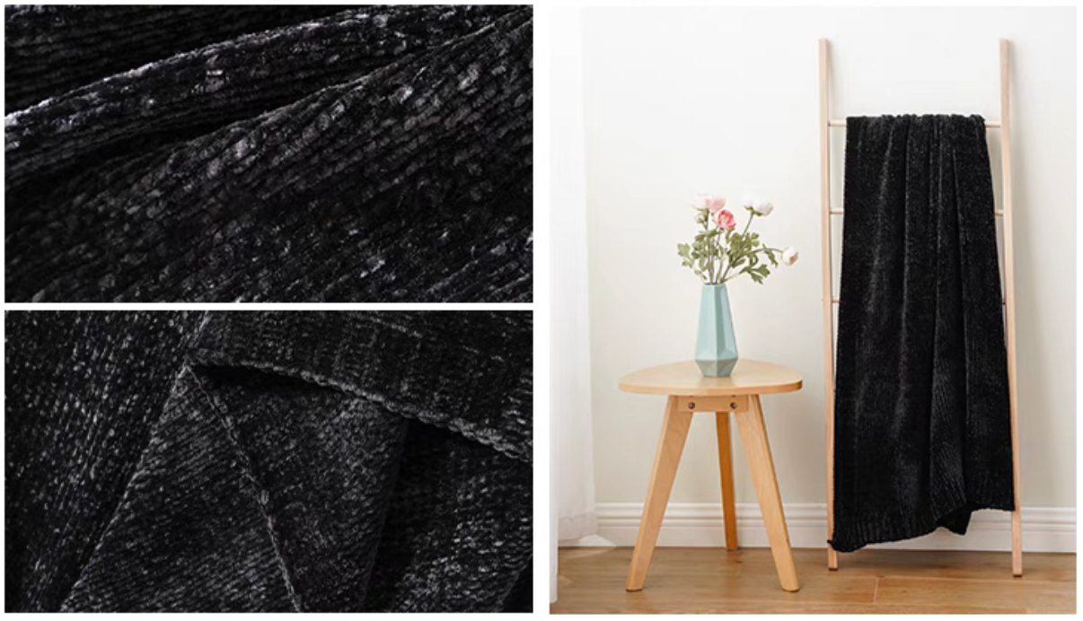 EcoSoft Chenille Knit Throw Blanket