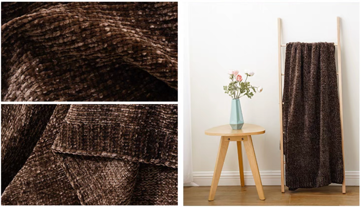 EcoSoft Chenille Knit Throw Blanket