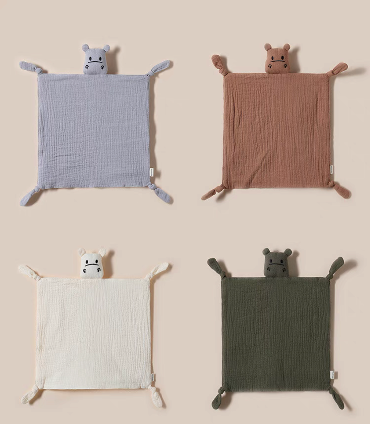 CuddleBuddy Muslin Lovey Teething Toy