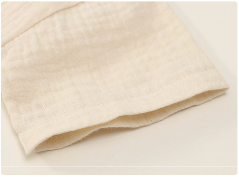 Baby Cotton Gauze Top & Shorts Two-Piece Set