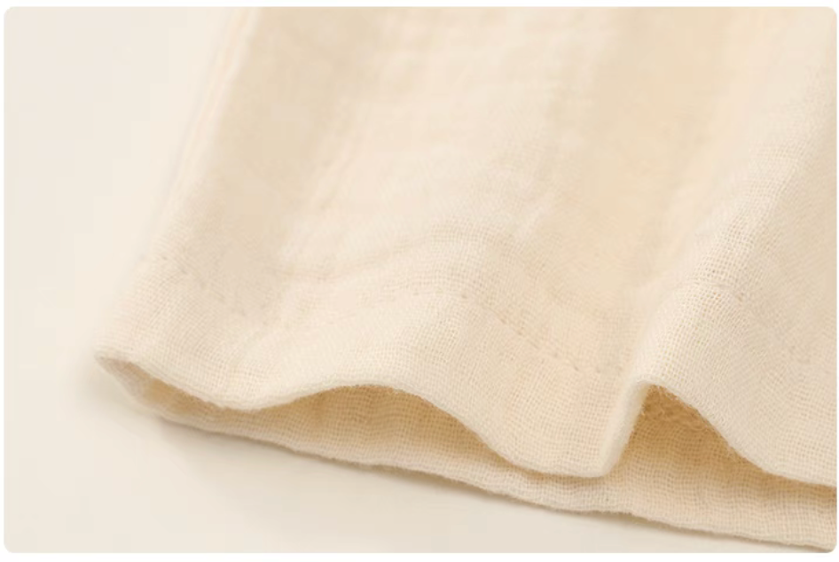 Baby Cotton Gauze Top & Shorts Two-Piece Set