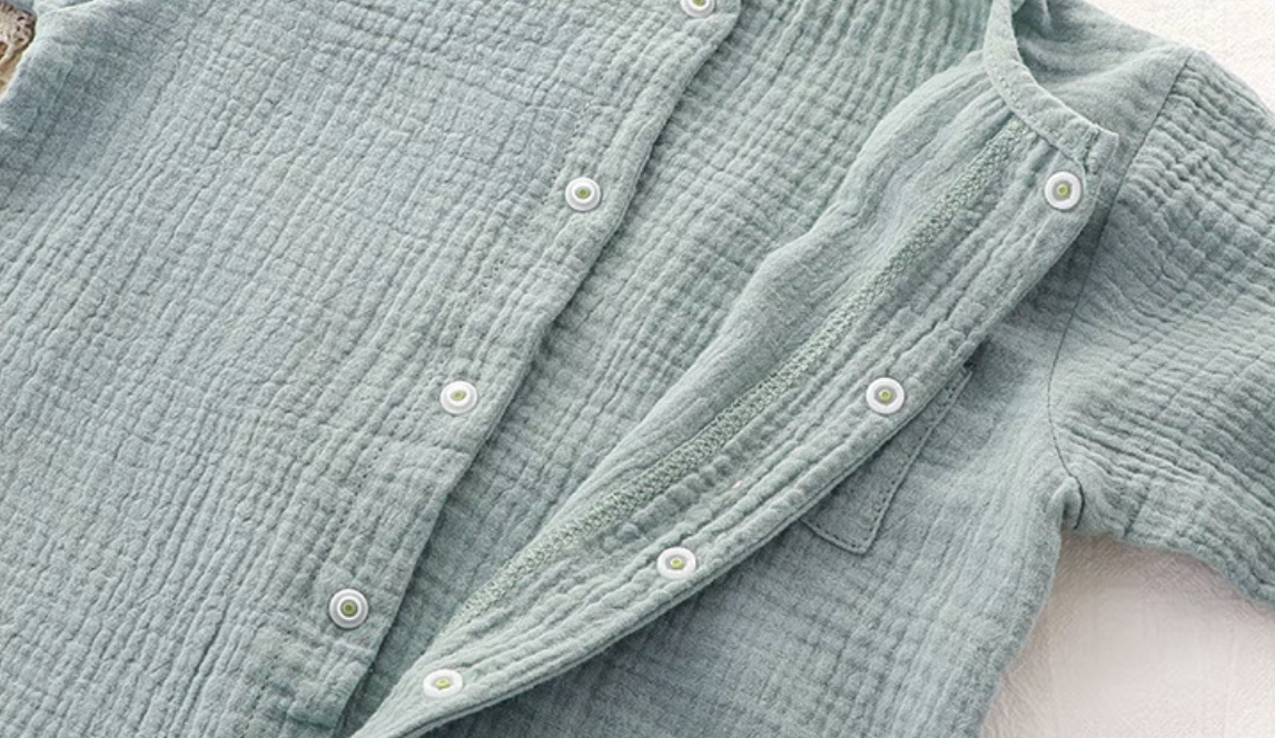 Muslin Long-Sleeve Baby Romper