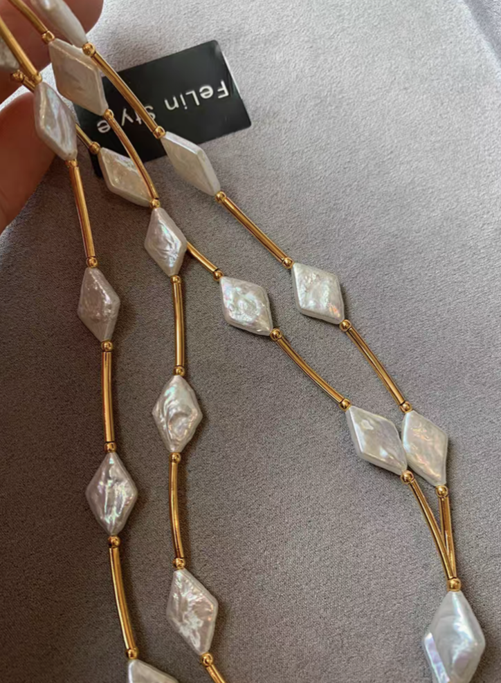 Irregular Baroque Pearl Necklace