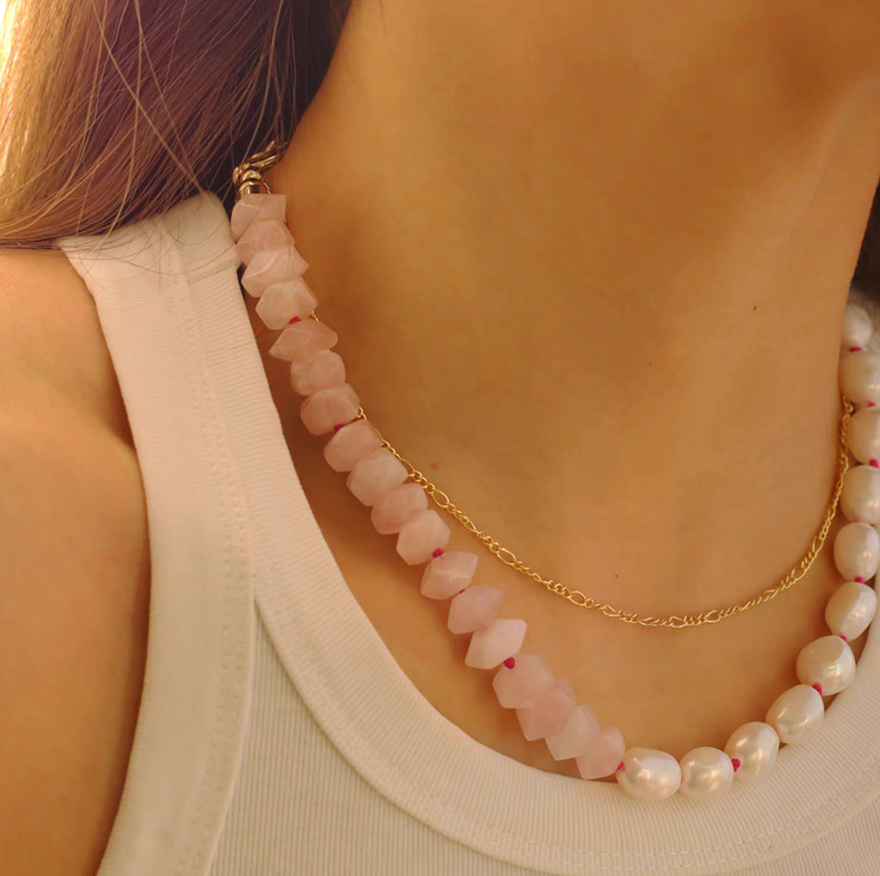 Elegant Freshwater Pearl & Gemstone Statement Choker