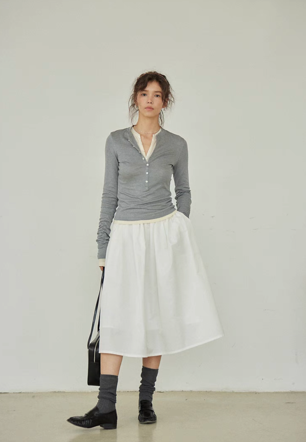 EcoSoft Tencel Wool Button-Up Tee