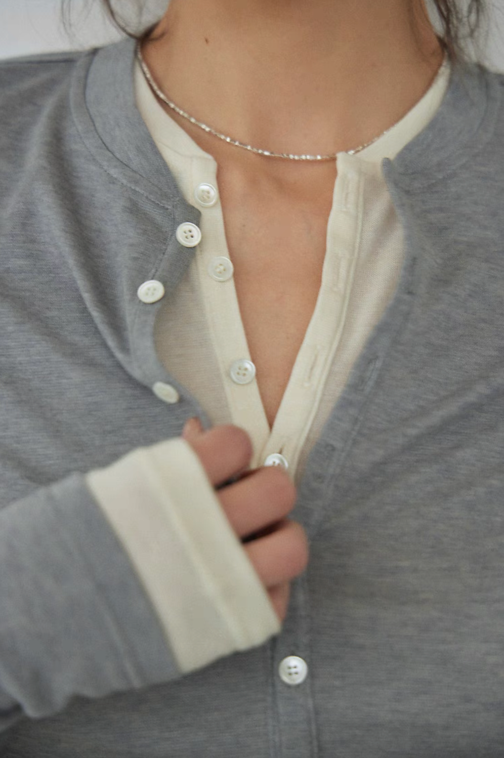 EcoSoft Tencel Wool Button-Up Tee