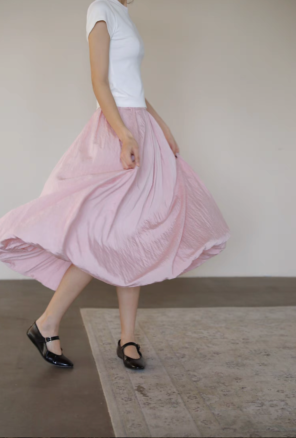 Elegant Bloom Midi Skirt