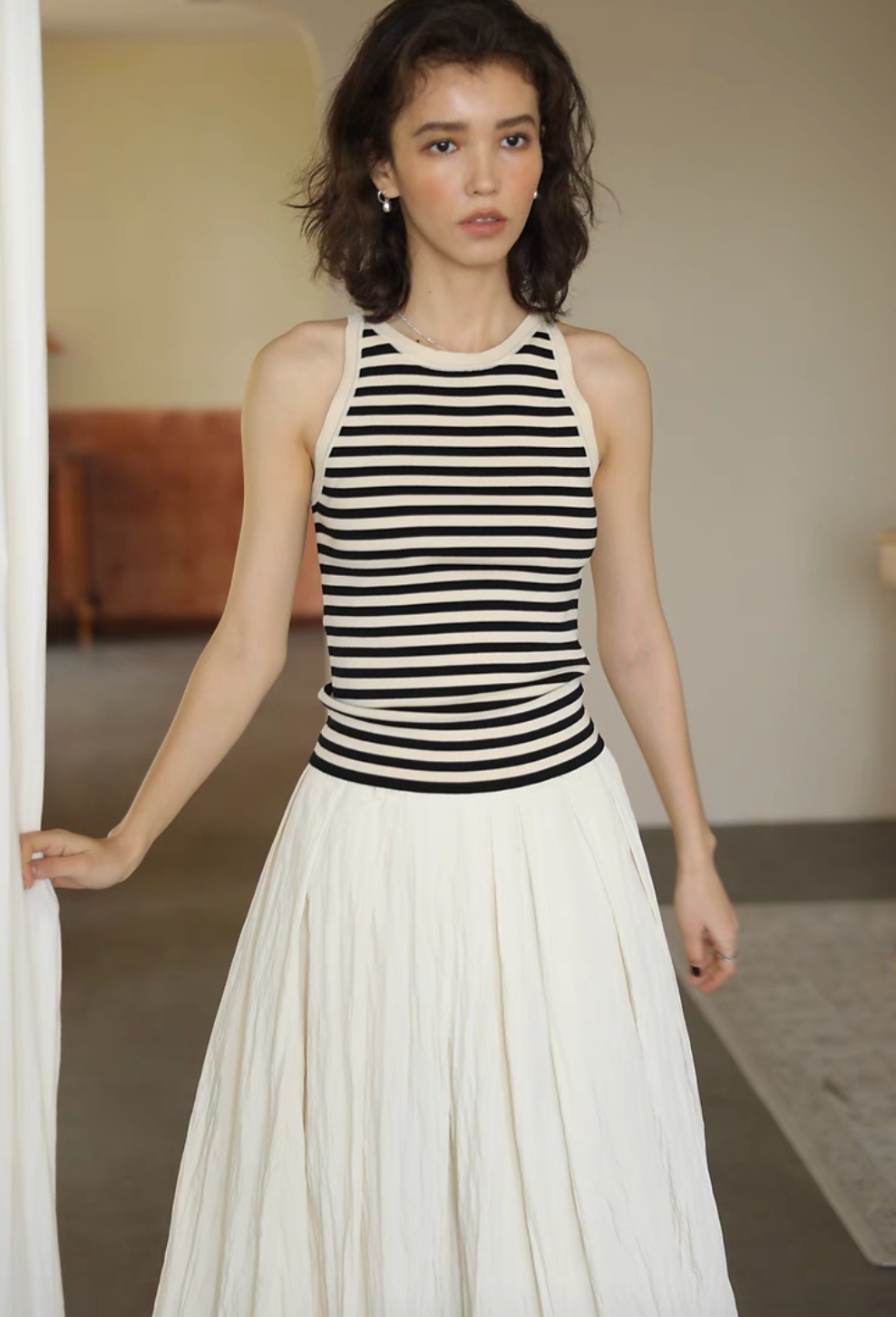 Elegant Bloom Midi Skirt