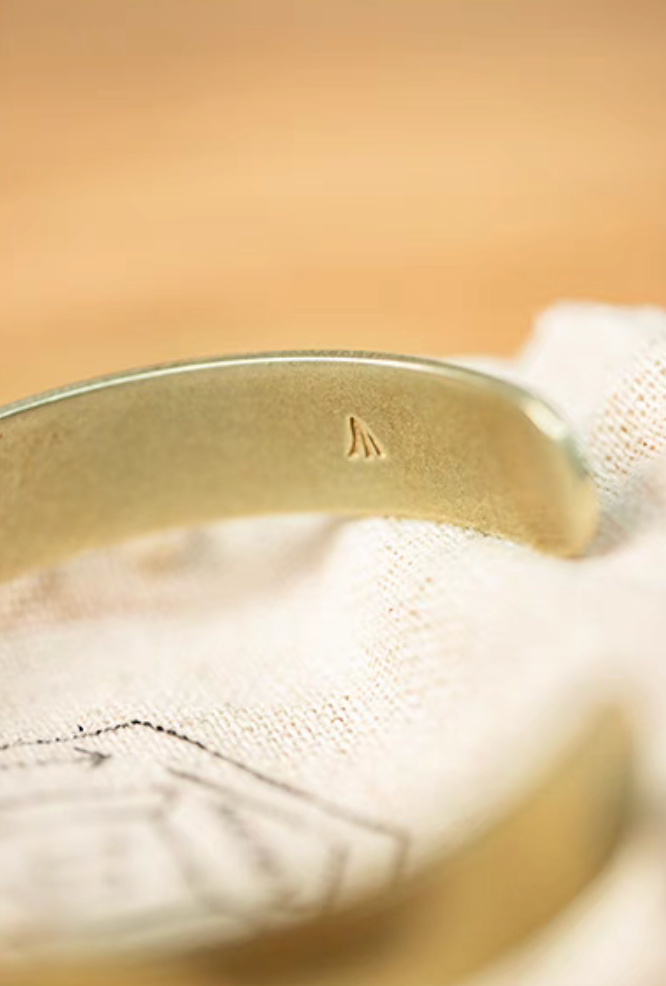 Bliss Battlefield-Inspired Brass Cuff Bracelet