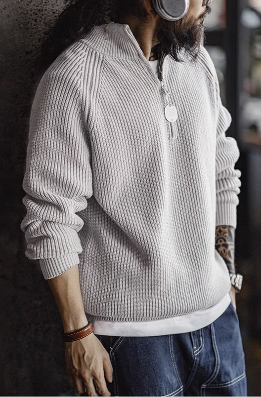 Ridge Half-Zip Pullover Sweater