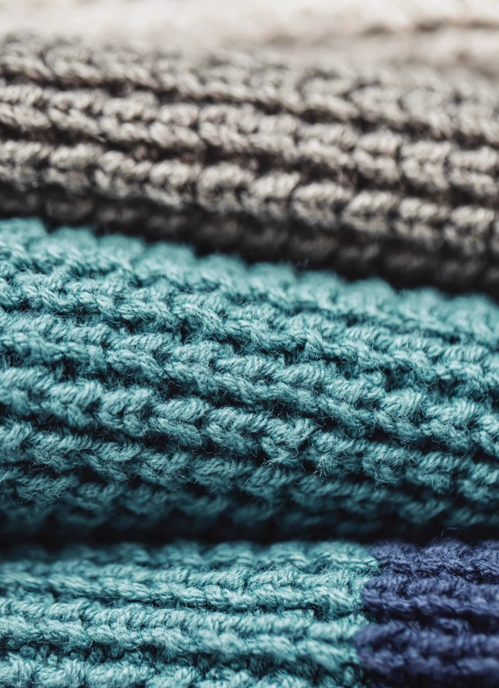 Casual Striped Waffle-Knit Pullover Hoodie