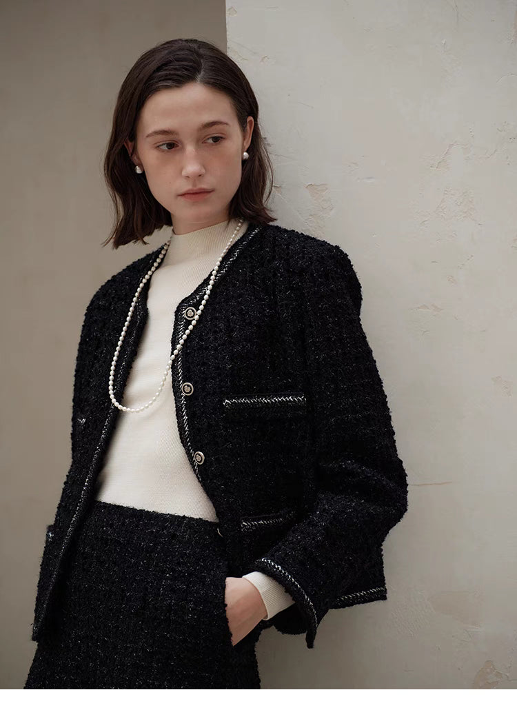 Refined Sophistication Tweed Two-Piece Set