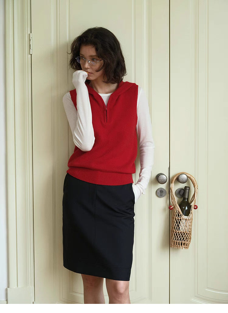 Cozy Sleeveless Pullover Sweater