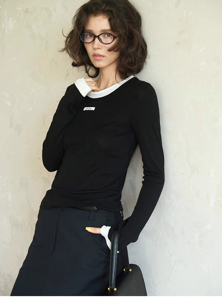 Layered Chic Knit Sweater Top