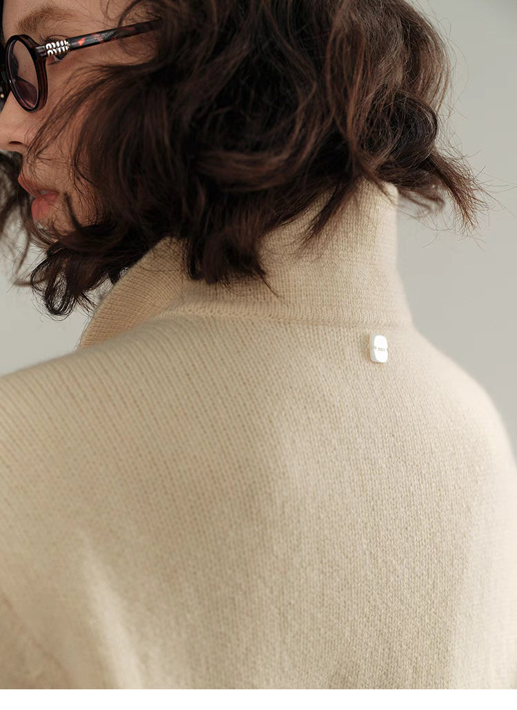Chic Cropped Wool Polo Sweater