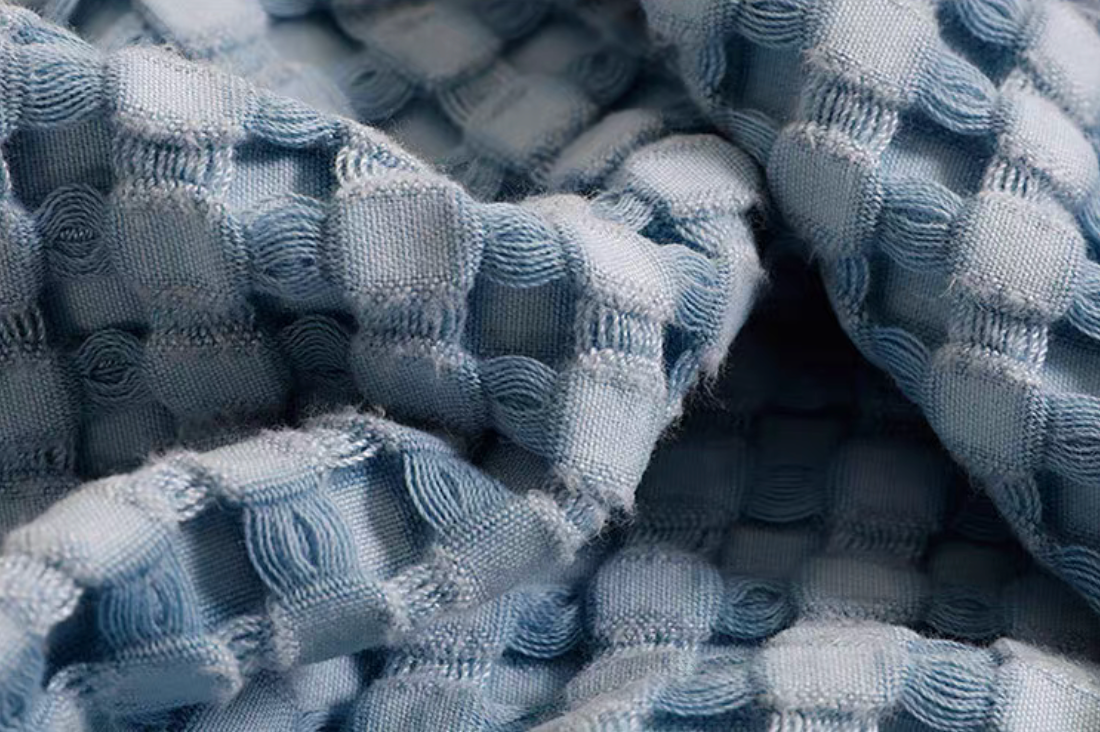Bamboo Fiber Cotton Waffle Sofa Throw Blanket