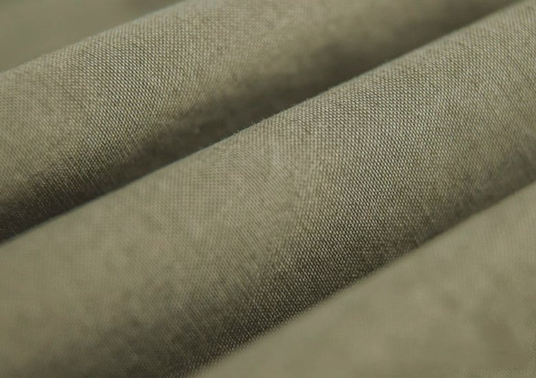Cotton canvas fabric texture of M-65 fishtail parka