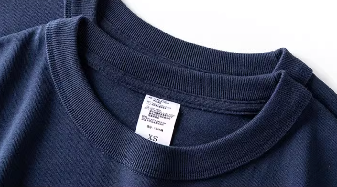 Navy Comfort Tee Royal Blue crewneck collar detail soft cotton short sleeve T-shirt