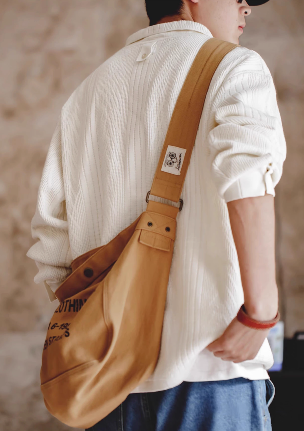 Chevron Weave Polo Sweater