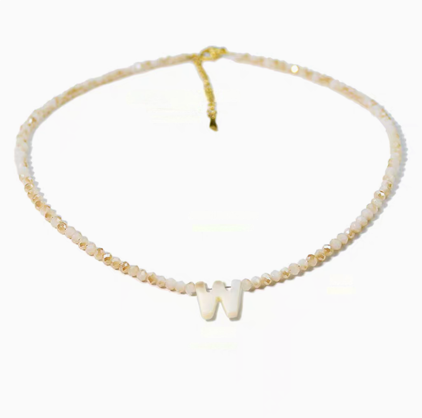 Personalized Shell Initial Necklace