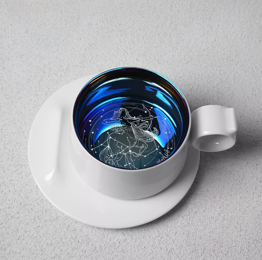 Zodiac Ring Handle Coffee Mug - 12 Constellations