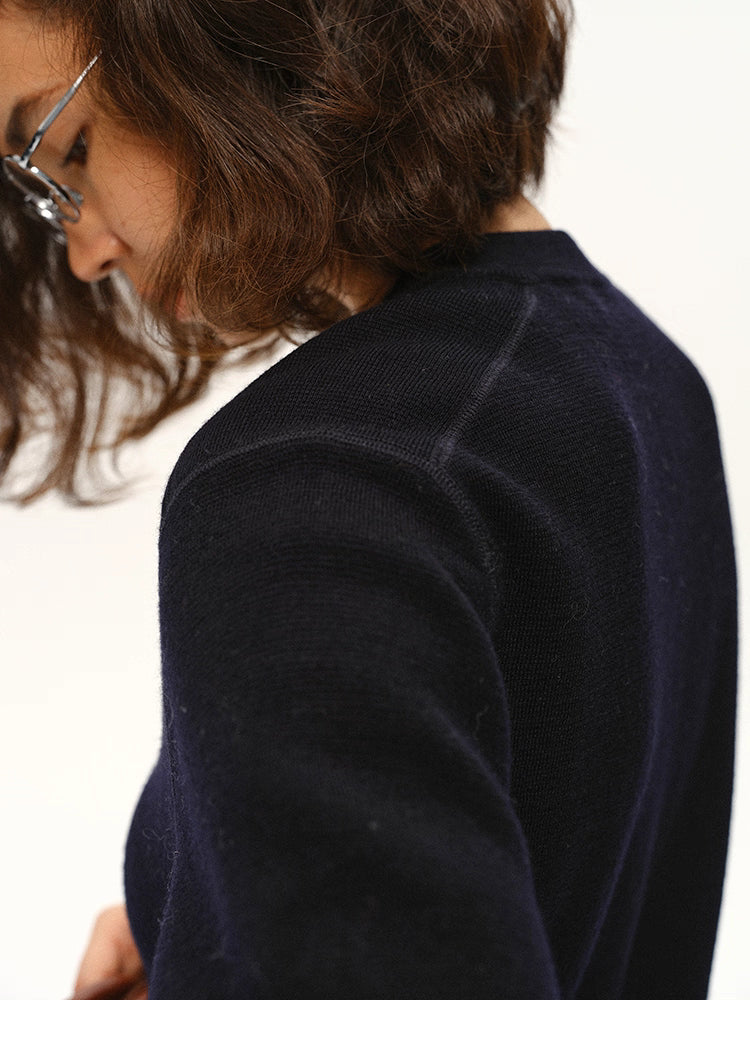 WoolAir Zip Knit Jacket — Soft Structure, Everyday Layer