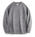 Light grey retro fleece knit sweater flat lay showing soft textured surface
