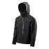 Front view of LIGHTSABER Reflective Waterproof Tech Jacket in black color