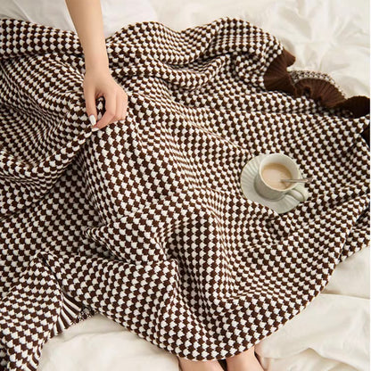 Chic Cozy Acrylic Knit Throw Blanket