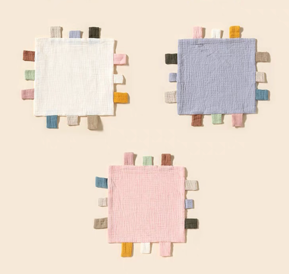 Multicolor Sensory Baby Comfort Teething Cloth Toy