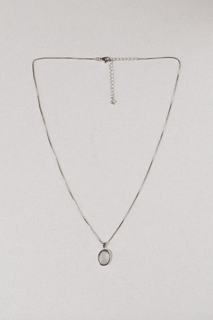 Ethereal Elegance Gray Agate Necklace &amp; Choker Set