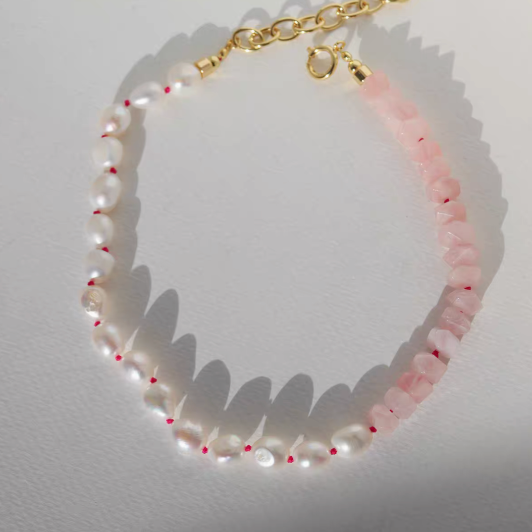 Elegant Freshwater Pearl & Gemstone Statement Choker