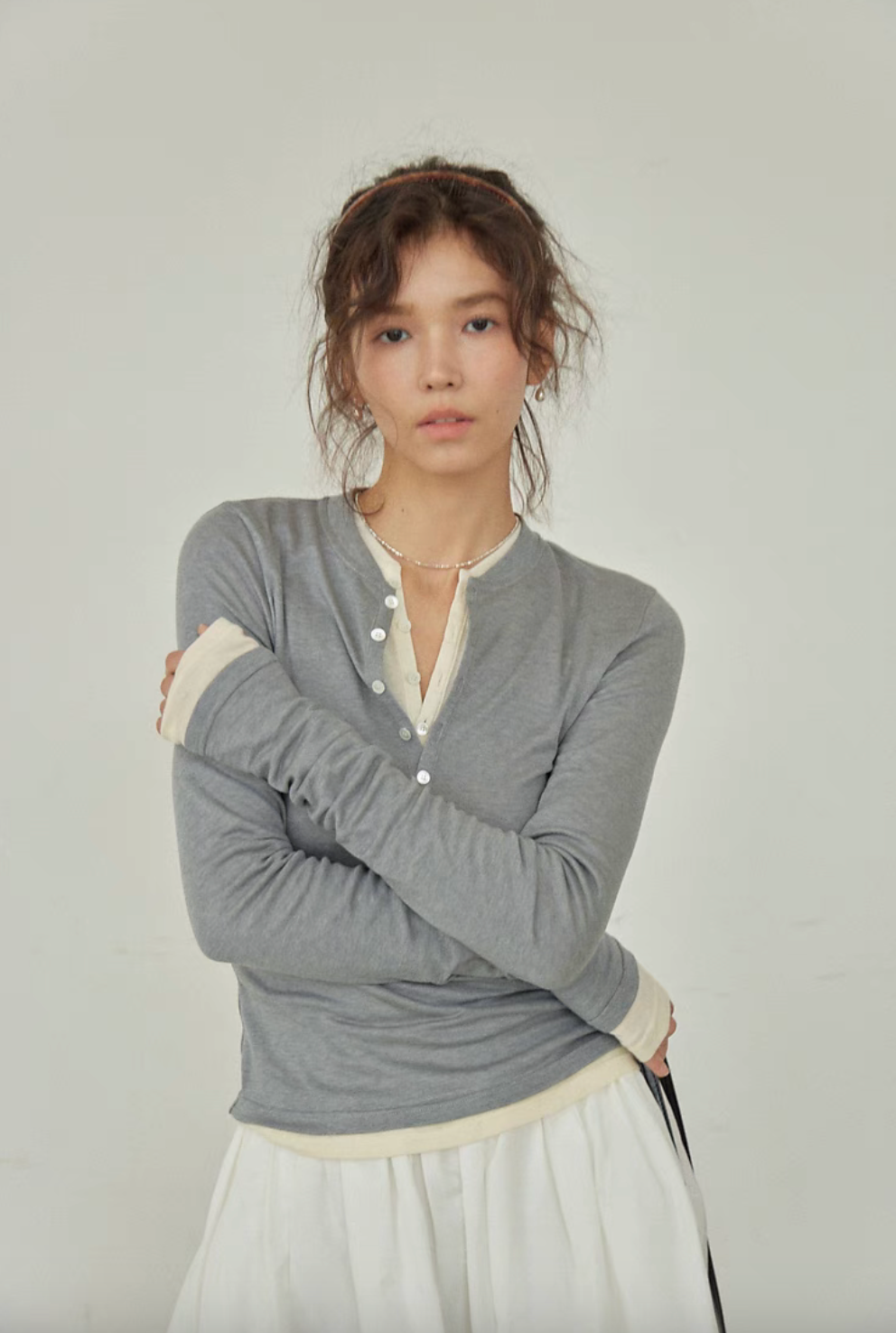 EcoSoft Tencel Wool Button-Up Tee