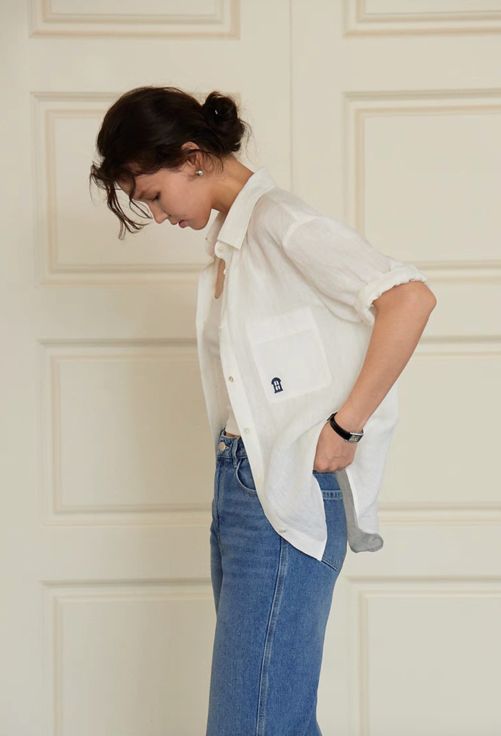Linen Roll-Up Sleeve Shirt &amp; Short Set