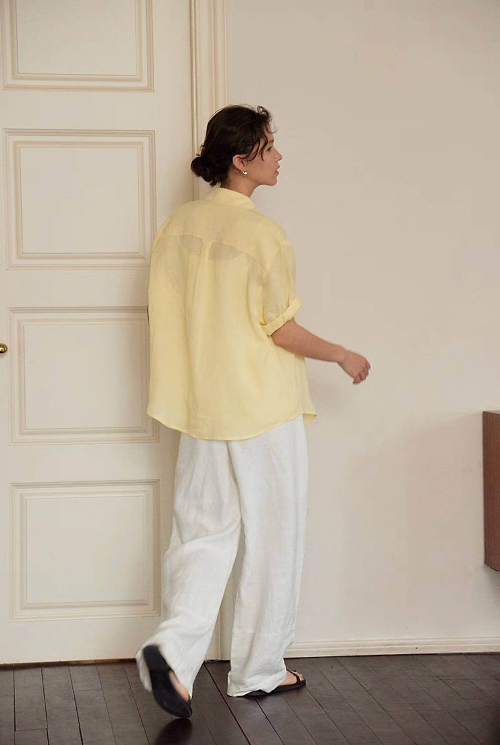 Linen Roll-Up Sleeve Shirt &amp; Short Set