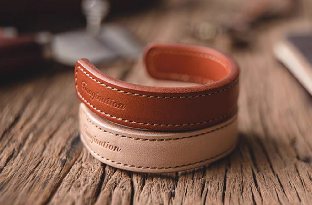 Vintage Thunderbird Leather Cuff Bracelet