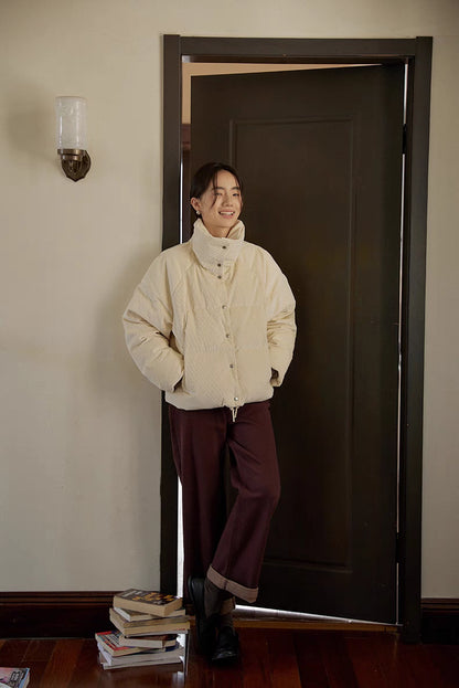 Cozy Quilted Corduroy Coat