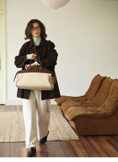 Retro Elegance Oversized Coat