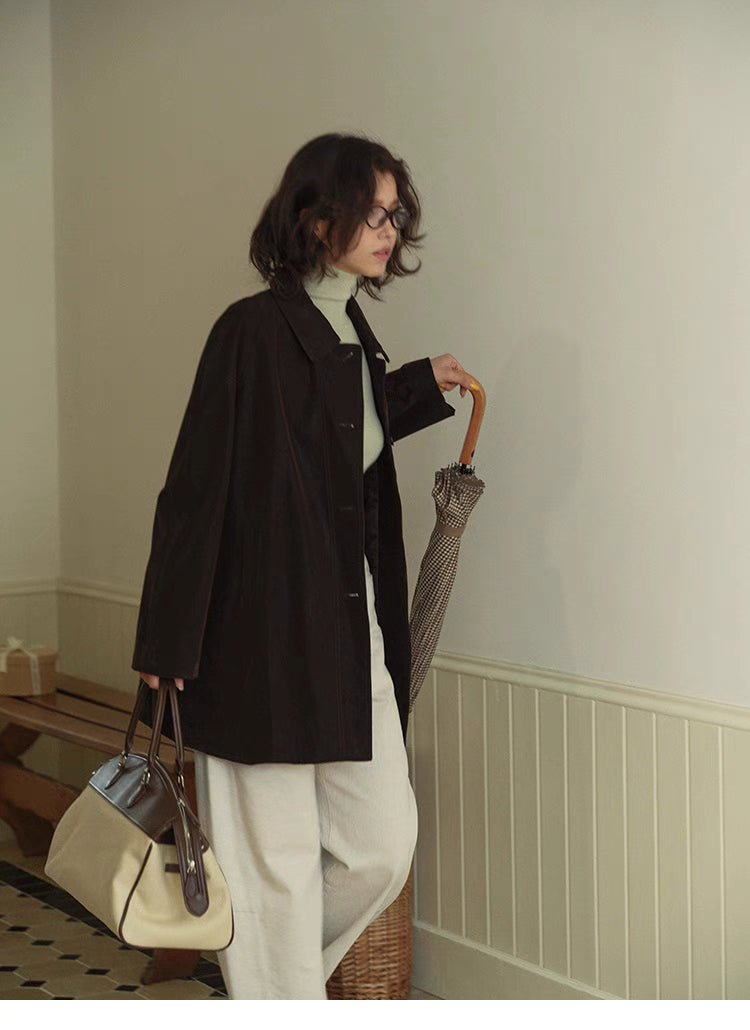 Retro Elegance Oversized Coat