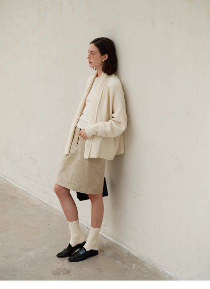 Cozy Elegance Oversized Knit Cardigan