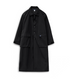 front view balmacaan utility overcoat with flap pockets
