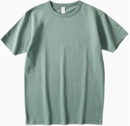 Classic Sage Everyday Tee mineral blue color front view short sleeve crewneck cotton t-shirt
